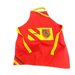 Williams Sonoma Harry Potter Gryffindor Kids Apron Red Gold Cotton 20x24.5